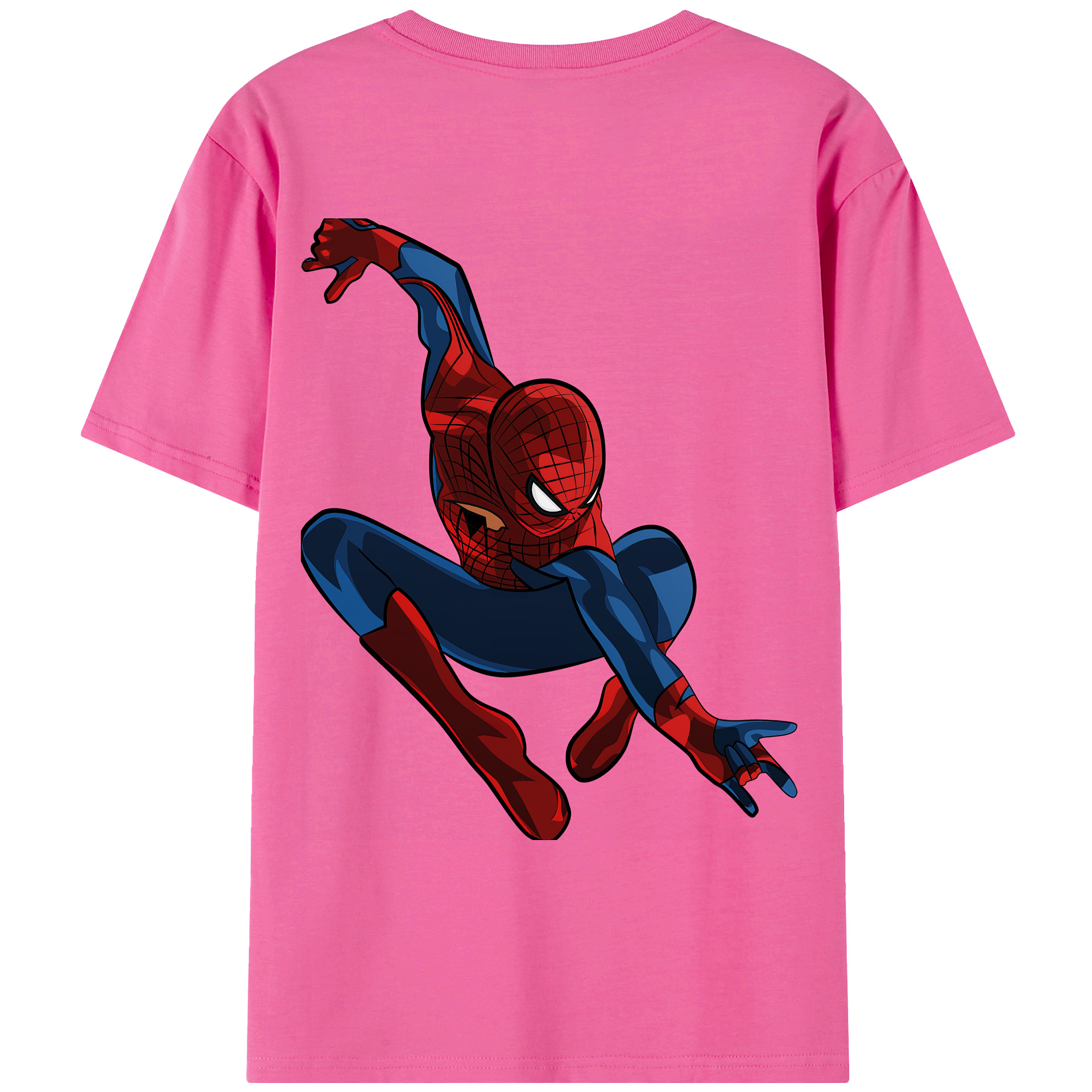（画像用） Spider Man スパイダーマン レディース半袖Tシャツ(バックプリント)